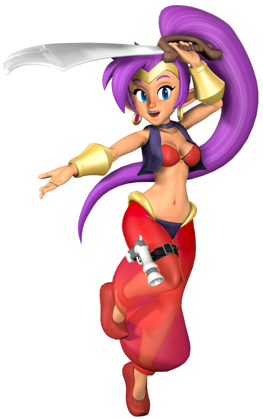 1girls 3d female female_only legoguy9875 shantae shantae_(character) shantae_and_the_pirate's_curse solo tagme