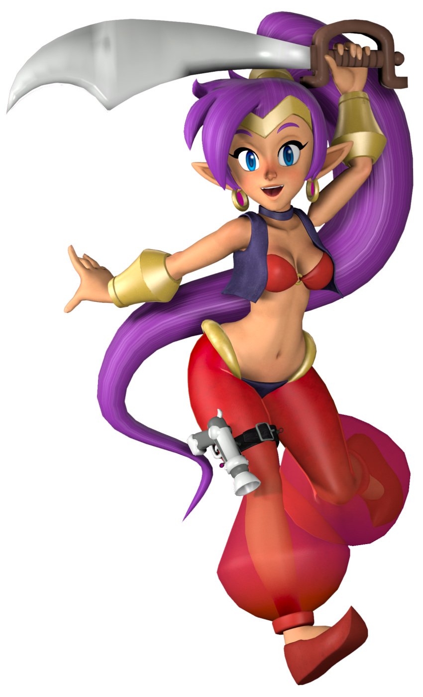 1girls 3d female female_only legoguy9875 shantae shantae_(character) shantae_and_the_pirate's_curse solo tagme