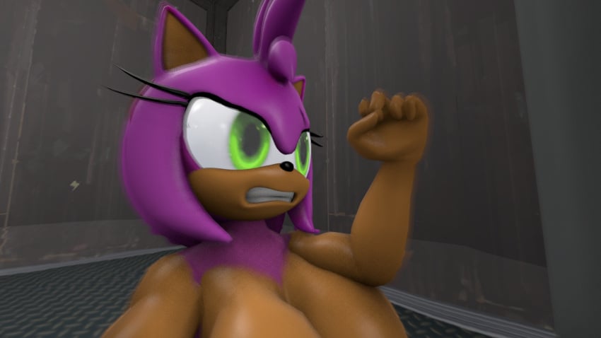 3d 3d_(artwork) amy_rose angry anthro big_breasts breasts completely_nude eulipotyphlan female furry green_eyes hairband headband hedgehog kidnapped mammal nude nude_female pink_body pink_fur sega sfm solo solo_female sonic_(series) sonic_the_hedgehog_(series) thehumblefellow trapped water