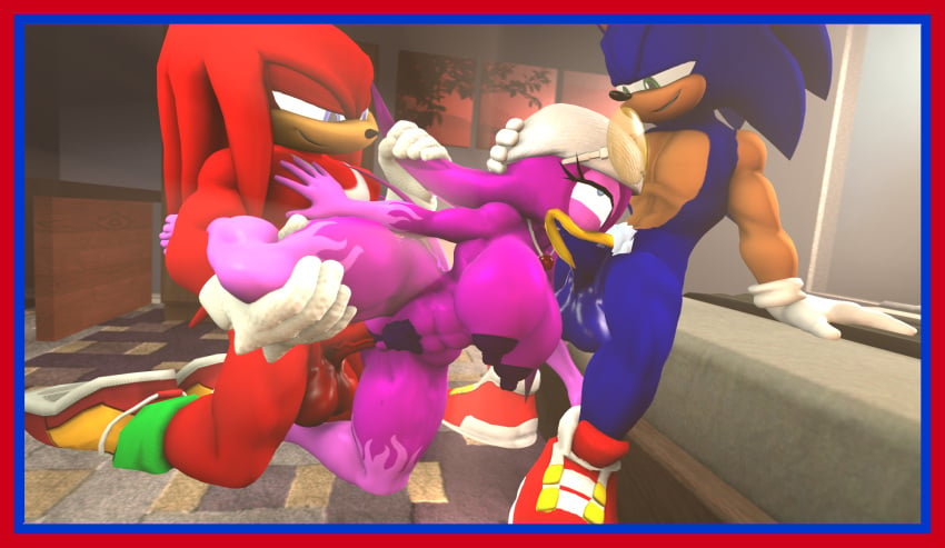 3d bed bedroom blowjob knuckles_the_echidna lifting_leg male/male/female naked_female nude_female sarahdellen sex sfm sonic_(series) sonic_the_hedgehog sonic_the_hedgehog_(series) source_filmmaker threesome vaginal_penetration vaginal_sex wave_the_swallow