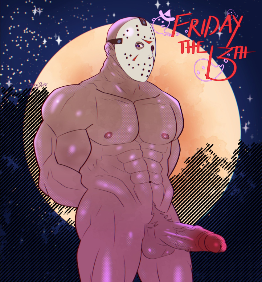 1boy abs bald balls bara big_balls big_muscles big_pecs big_penis boner chicorobot daddy dilf erection friday_the_13th gay hair himbocatto huge_balls huge_cock human jason_voorhees male male_only mask mask_only masked_male muscular muscular_human muscular_male navel nipples nude pecs penis pubes signature solo yaoi