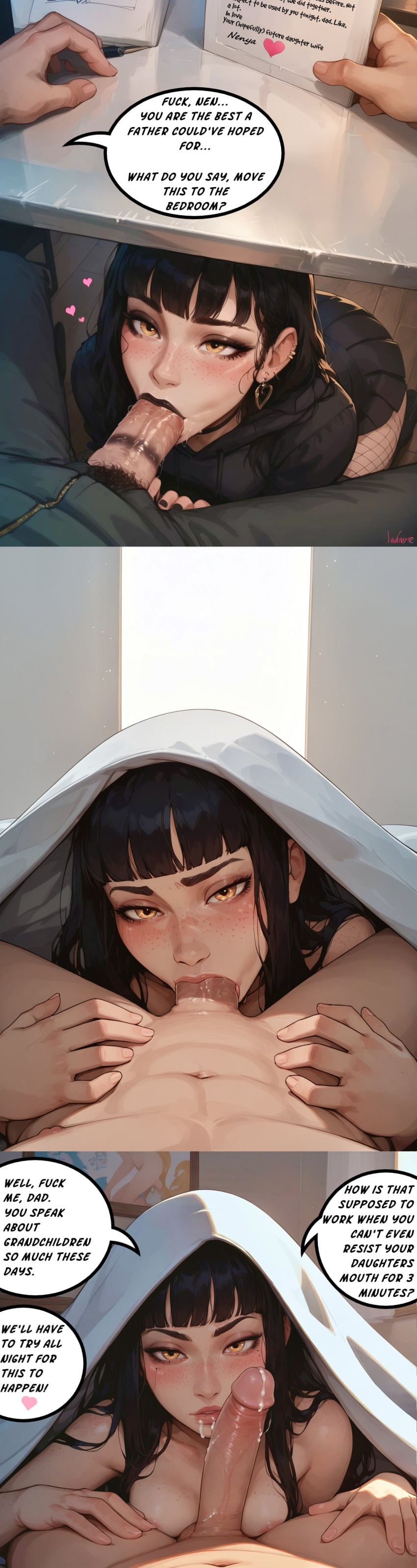 1girls 2d :>= abs ai_generated all_the_way_to_the_base alt_girl alternative_fashion bangs bed black_hair black_lipstick blowjob blush breasts cock_hungry cock_worship cryptowigwam cum cum_on_face deep_penetration deepthroat earrings edit edited_by_uploader egirl emo english_text eye_contact eyelashes eyeliner eyeshadow father_and_daughter fellatio female fishnets freckles freckles_on_breasts fringe giver_pov gold_eyes goth goth_girl heart hime_cut in_bed in_love incest incestuous light-skinned_female light-skinned_male light_skin lipstick lipstick_mark lipstick_on_penis looking_at_viewer makeup male male_pov mascara medium_breasts miniskirt morning morning_blowjob morning_wood muscular muscular_male nipples oral oral_sex original original_character pale-skinned_female pale_skin passionate penis petite pov pov_eye_contact romantic romantic_couple romantic_incest romantic_sex seductive seductive_look skirt slim straight text throat throat_fuck under_covers under_the_table veiny_penis waking_up yellow_eyes