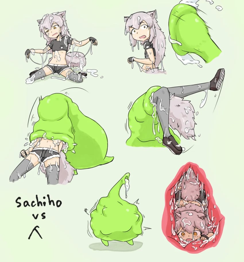 digesting_live_prey digesting_prey echidna_wars_dx female_prey head_first head_first_vore inminent_death kicking_legs monster_pred monster_vore sachiho swallowed_alive swallowed_whole unwilling_prey vore