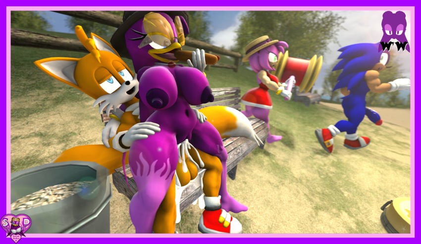 3d amy_rose anthro beach cum cum_in_pussy cum_inside erect_penis erection excessive_cum food furry hotdog naked naked_female nude nude_female reverse_cowgirl_position sarahdellen sfm sitting_on_lap sitting_on_penis sitting_on_person sonic_(series) sonic_the_hedgehog sonic_the_hedgehog_(series) source_filmmaker tails tails_the_fox wave_the_swallow