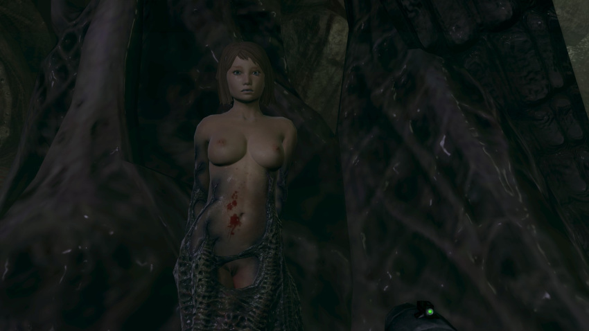 alien_pregnancy breasts hive naked_female podgirl restrained