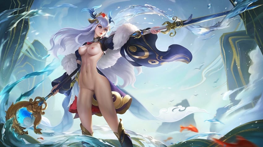 mobile_legends nude nude_edit nude_female nude_filter odette_(mobile_legends)