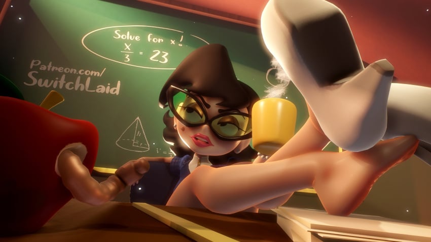 3d apple eleanor_butterbean equation feet glasses heels math soles switchlaid tagme the_grim_adventures_of_billy_and_mandy