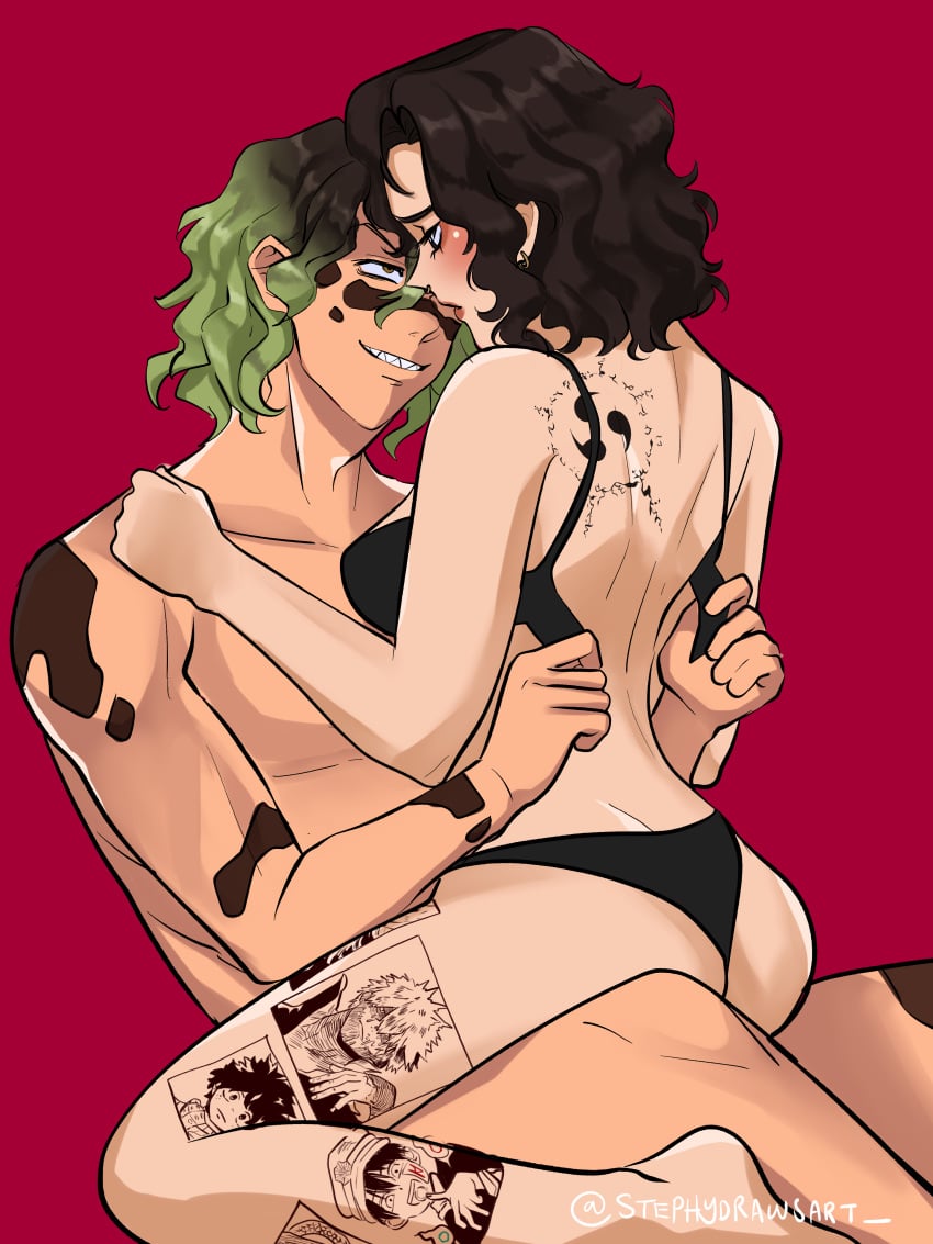 cowgirl_position demon demon_girl demon_slayer gyutaro kimetsu_no_yaiba original_character steamy