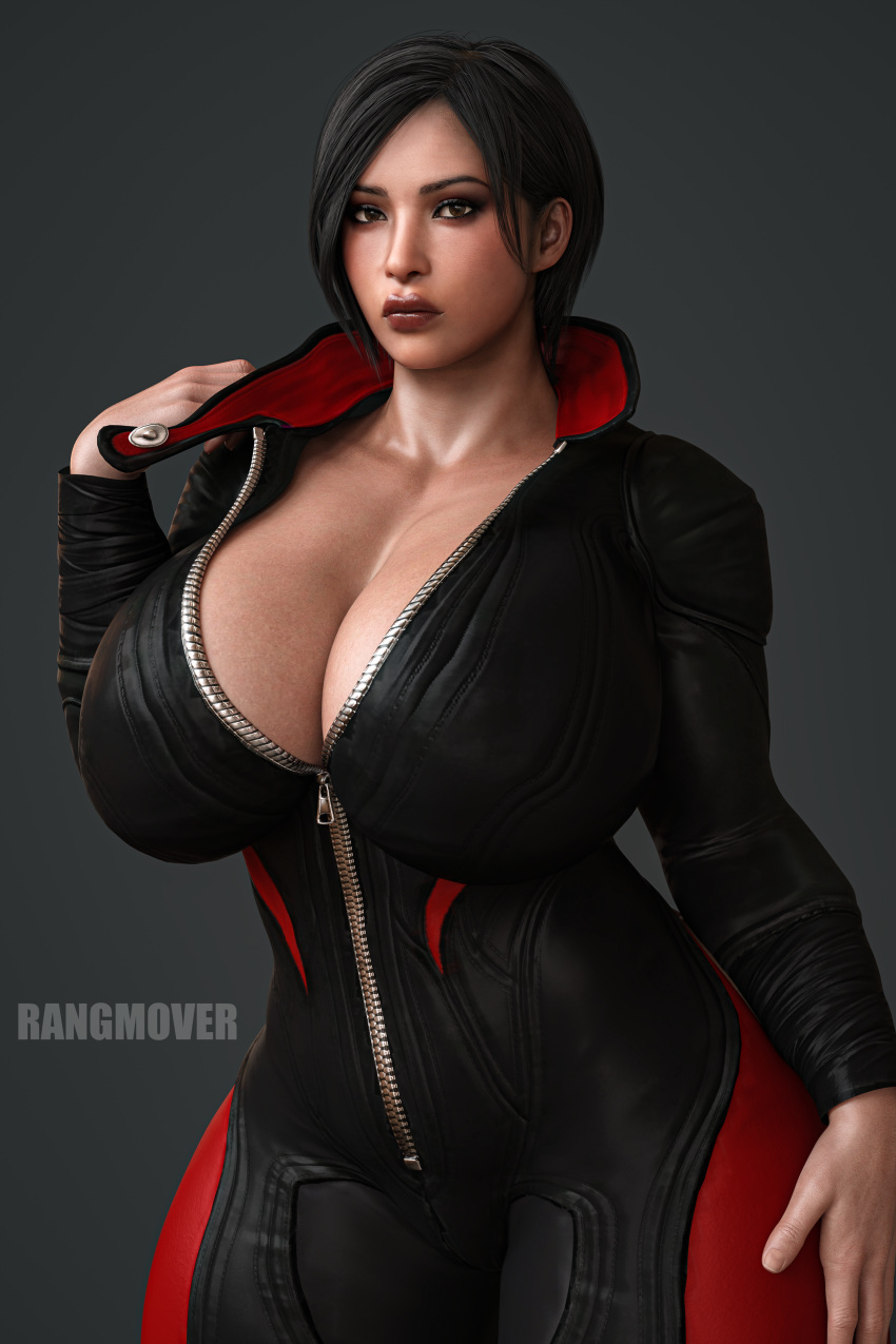 1girls 3d 3d_(artwork) abs ada_wong ada_wong_(adriana) athletic athletic_female big_ass big_breasts big_butt bodysuit breasts bubble_ass busty capcom curvy female female_only hourglass_figure large_breasts pose posing rangmover resident_evil resident_evil_2 resident_evil_2_remake resident_evil_4 resident_evil_4_remake seductive seductive_look solo thick thick_ass thick_thighs wide_hips