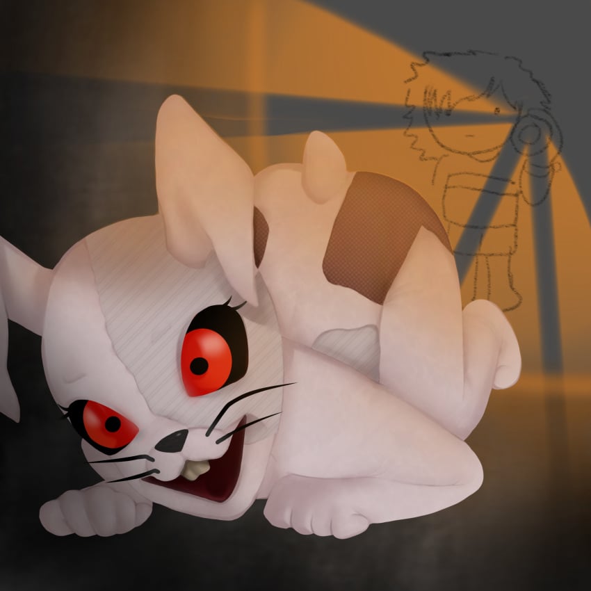 bunny_ears bunnysuit caught five_nights_at_freddy's five_nights_at_freddy's:_security_breach gregory_(fnaf) light shocked vanny vanny_(fnaf) vanny_mask