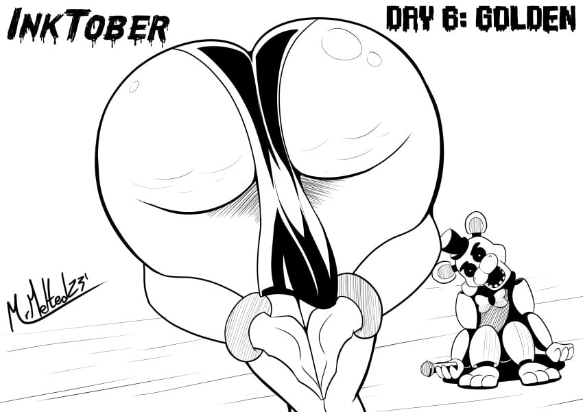 1girls amen_pose ass ass_focus big_ass chel crossover dat_ass dumptruck_ass fat_ass female female_focus female_only five_nights_at_freddy's golden_freddy_(fnaf) huge_ass inktober large_ass loincloth meme mrmelted praise_da_booty_(meme) solo the_road_to_el_dorado thick_ass thick_thighs wide_hips