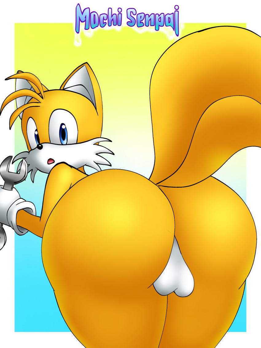 1boy 1femboy 1male anthro ass ass_focus big_ass big_butt big_thighs bubble_ass bubble_butt dumptruck_ass fat_ass femboy feminine feminine_male fox furry girly huge_ass huge_butt huge_thighs looking_back mochi_senpai round_ass sega sonic_(series) sonic_the_hedgehog_(series) tails tails_the_fox thick thick_ass thick_boy thick_thighs wide_hips