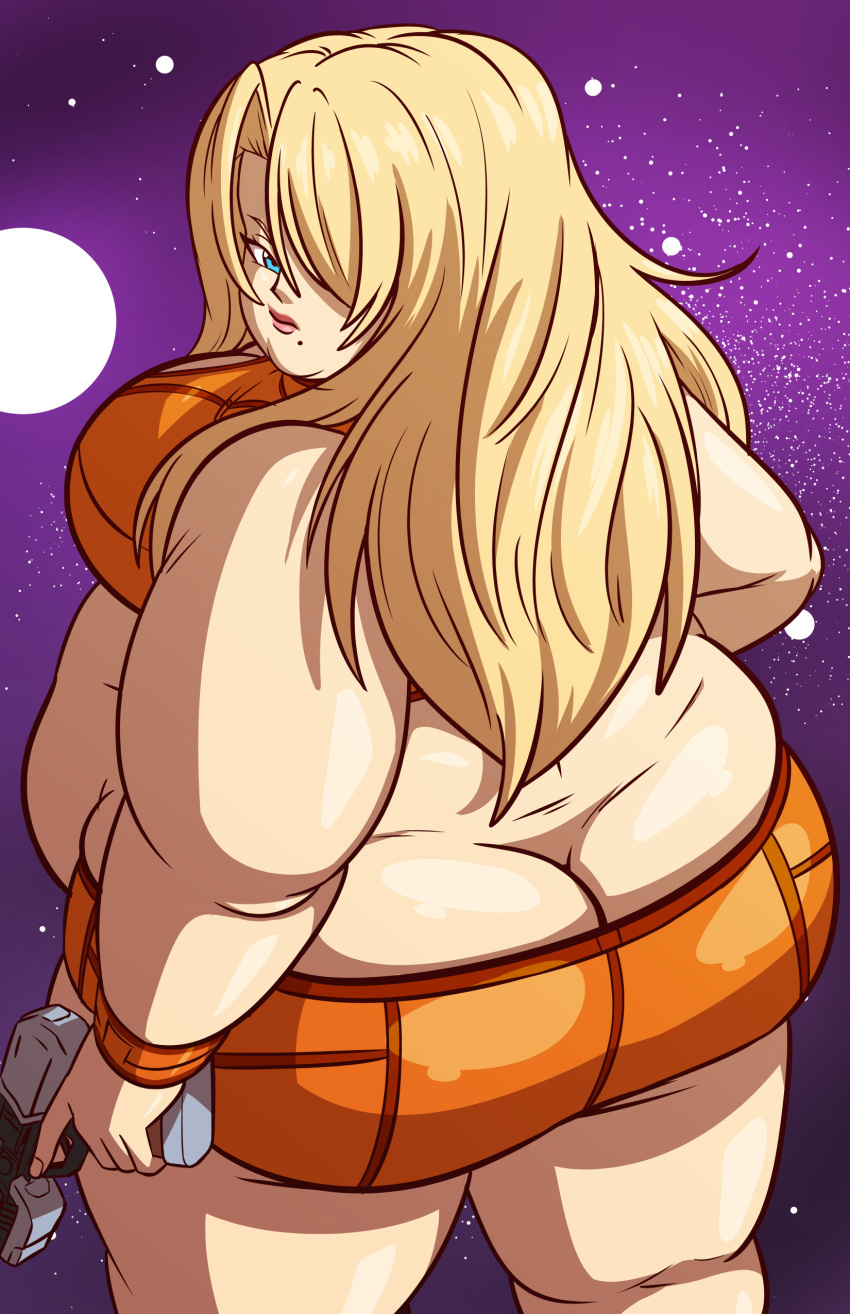 ass_cleavage axel-rosered bbw belly_overhang big_belly big_breasts big_butt big_female blonde_hair butt butt_crack chubby chubby_female double_chin fat fat_arms fat_ass fat_female fat_fetish fat_girl fat_woman fatty hair_over_one_eye huge_butt large_butt large_female long_hair metroid obese obese_female overweight overweight_female plump pork_chop porky samus_aran thick_thighs tubby weight_gain