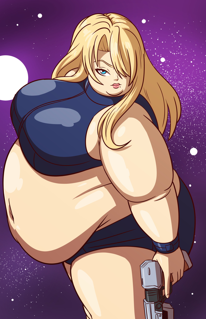 axel-rosered bbw belly_overhang big_belly big_breasts big_female blonde_hair chubby chubby_female double_chin fat fat_arms fat_ass fat_female fat_fetish fat_girl fat_rolls fat_woman fatty hair_over_one_eye large_female long_hair metroid obese obese_female overweight overweight_female plump pork_chop porky samus_aran thick_thighs tubby weight_gain