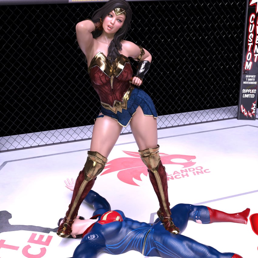 3d bootjob dc dc_comics defeated defeated_hero defeated_male efudeea femdom footjob superman superman_(series) tagme wonder_woman wonder_woman_(series)