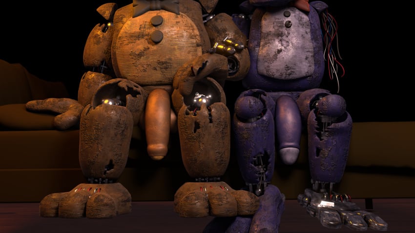 beans big_balls big_cock big_penis bonnie_(fnaf) dick five_nights_at_freddy's five_nights_at_freddy's_2 fnaf freddy_(fnaf) gay hyper_penis pawjob pawplay paws penis richardbunbon withered_bonnie withered_freddy