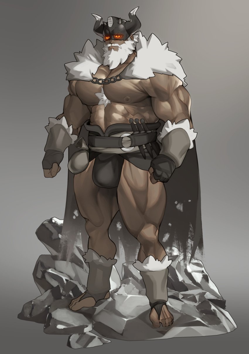 bodybuilder bulge gijinka male male_only muscles muscular muscular_arms muscular_male perrserker ruisselait