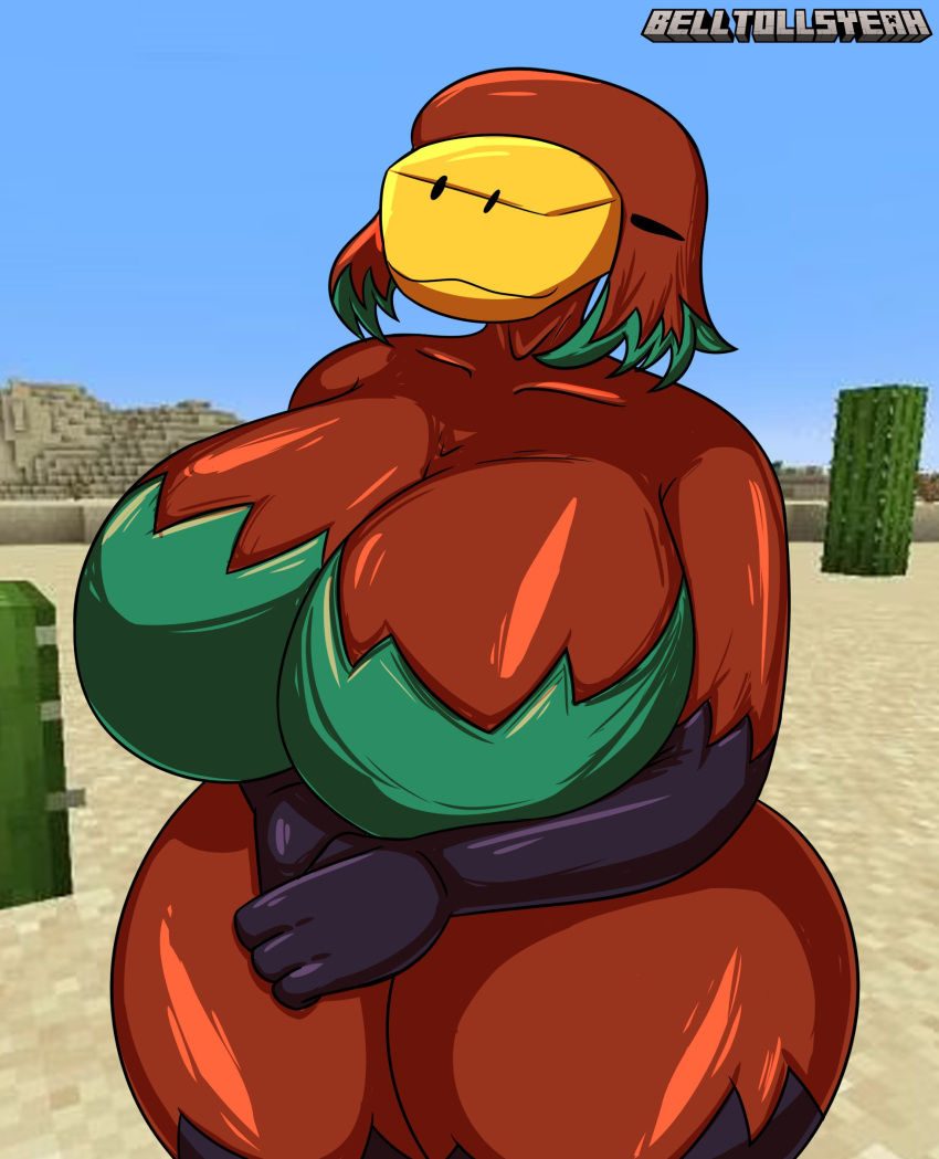 artist_logo artist_name belltollsyeah big_breasts cactus commission huge_boobs huge_breasts huge_thighs minecraft minecraft_block minecraft_mob mob_vote sand sniffer thick_thighs thighs