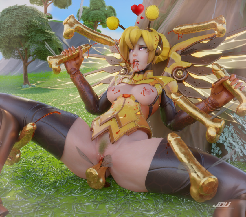 1girls 3d 3d_(artwork) 8k activision alternate_costume angela_ziegler balls bee bee_costume bee_mercy big_breasts blender_(software) blizzard_entertainment blonde_hair blonde_hair_female blonde_pubic_hair breasts breasts_out cute european european_female exposed exposed_breasts exposed_pussy female female_focus focus heat honey jdv light-skinned_female light_skin mercy monophallia nipples no_bra no_panties open_mouth overwatch overwatch_2 partially_clothed penetration penis penis_creature pubic_hair pussy small_breasts thighhighs thighs vagina vaginal_penetration