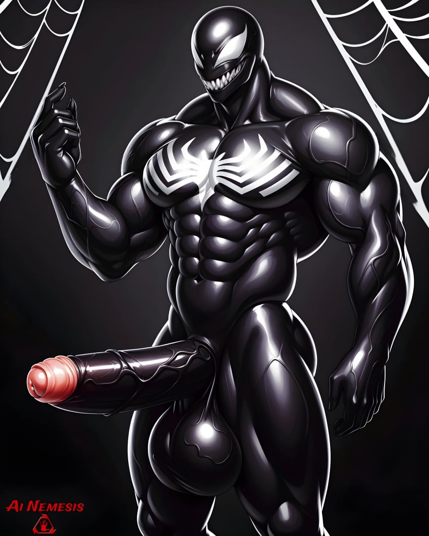 1boy 1male abs absurd_res absurd_resolution absurdres ai_generated ainemesis alien alien_humanoid anthro athletic athletic_male balls ballsack black_body black_penis black_skin buff dark_skin edited english english_text evil_smile fit_male foreskin foreskin_folds front_view fully_nude genitals grin grinning grinning_at_viewer hero hi_res high_resolution highres huge_balls huge_cock humanoid humanoid_genitalia humanoid_penis inviting inviting_to_sex inviting_viewer logo long_penis male male_focus male_only marvel marvel_cinematic_universe marvel_comics monster monster_boy monster_cock muscles muscular_anthro muscular_arms muscular_male muscular_male_only muscular_thighs naked naked_male no_humans nonhuman not_furry not_furry_focus nude pecs penis presenting_penis pupiless_eyes sagging_balls sharp_teeth shiny shiny_skin showing_off showing_penis showing_teeth six_pack slightly_muscular smiling smiling_at_viewer smooth_skin solo solo_focus solo_male source spider-man_(series) symbiote tattoo teeth text thick_thighs veins veiny veiny_balls veiny_penis venom venom_(marvel) villain watermark white_eyes white_tattoo