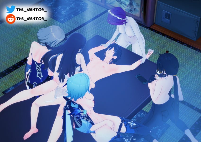 1boy 3d 5girls amber_(genshin_impact) eula_(genshin_impact) femdom genshin_impact huge_cock licking lisa_(genshin_impact) massive_penis night rape rosaria_(genshin_impact) rule_63 the_mentos zhongli_(genshin_impact) zhongli_jiejie