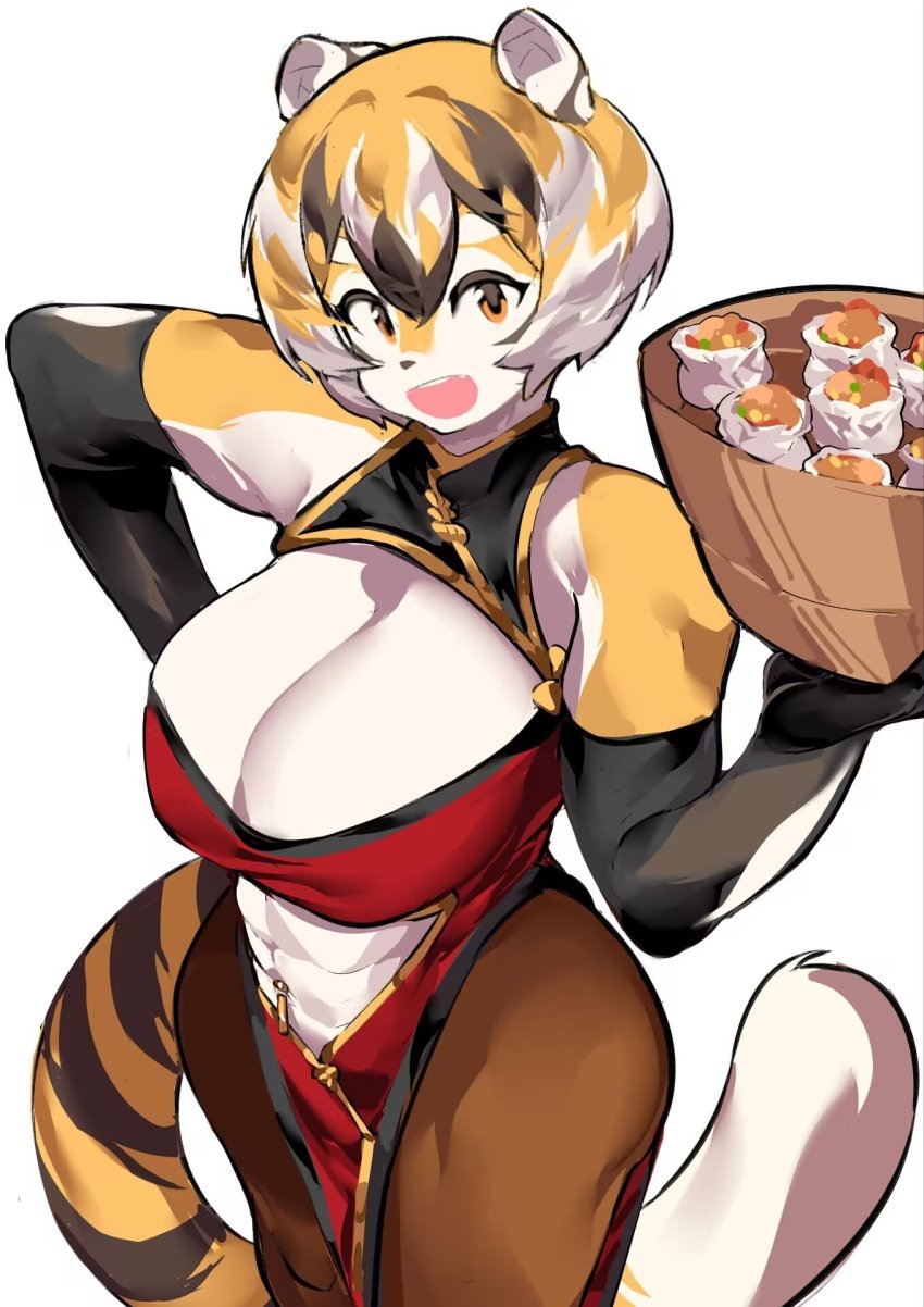 1girls abs big_breasts breasts female food_tray looking_at_viewer looking_down muscular muscular_anthro muscular_female muscular_thighs mx99926 short_hair smile smiling smiling_at_viewer sole_female solo solo_female solo_focus tail thick_thighs tiger tiger_ears tiger_girl tiger_print tiger_stripes tiger_tail tray wide_hips