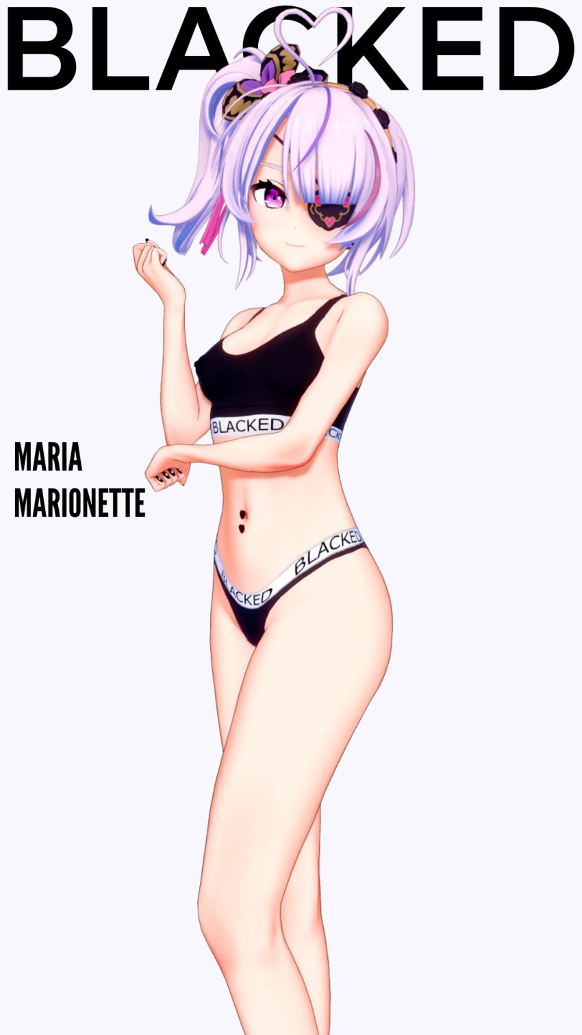 abused_paragon_(artist) blacked blacked_clothing commission crop_top female female_only kurosanji maria_marionette midriff nijisanji nijisanji_en solo solo_female virtual_youtuber