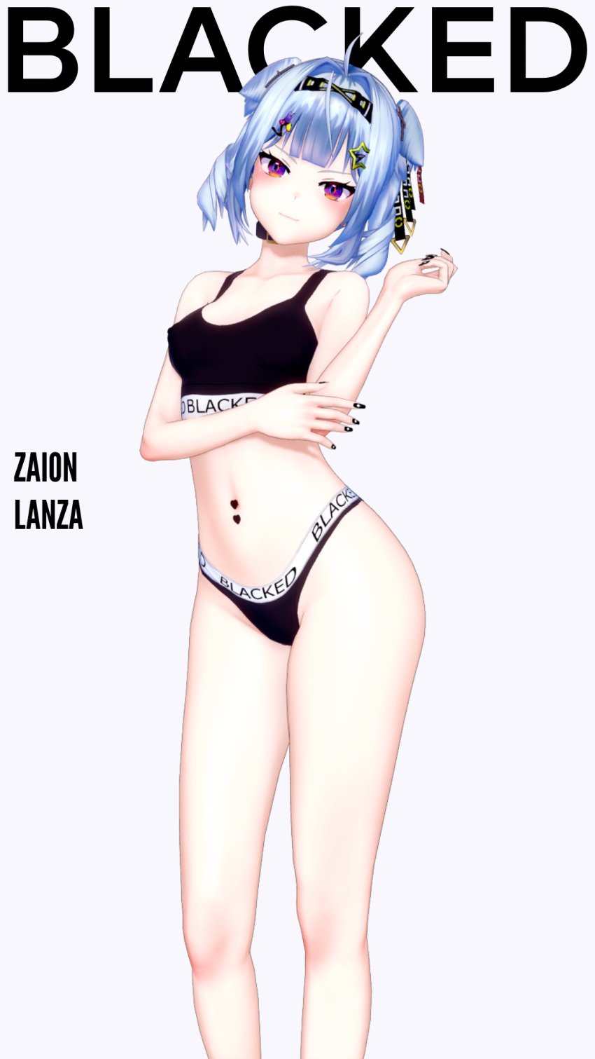 abused_paragon_(artist) blacked blacked_clothing commission female female_only kurosanji midriff nijisanji nijisanji_en solo solo_female virtual_youtuber zaion_lanza