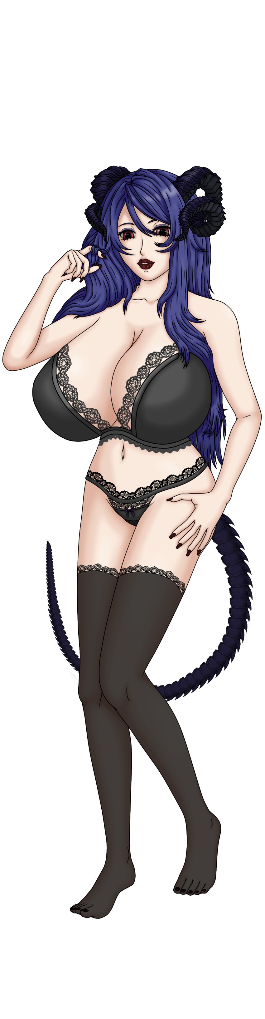 big_breasts big_butt demon_girl demon_horns demon_tail deviantart dragexd game_cg huge_breasts kinsou_no_vermeil mature mature_female milf mother red_eyes succubus vermeil vermeil_(kinsou_no_vermeil) vermeil_in_gold violet_hair