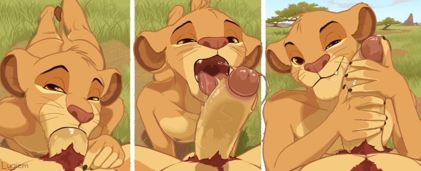 2boys :3 anthro baby_gay baby_sex big_penis blowjob cock cum_bubble cute deep_blowjob deep_throat deepthroat_training dick disney eye_contact fangs father_and_son father_and_son_(lore) fellatio furry gay grass handjob incest large_penis lion_king lugiem_art male/male oral oral_sex penis penis_against_face pov simba son_blowing_dad sucked_dry swallowing_cum the_lion_king the_royalty_test throat tongue_out tree treeskink