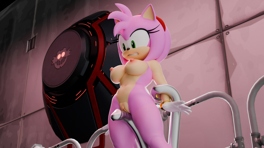 16:9 2024 3d_artwork accessory amy_rose anthro areola bound bound_by_tentacles breasts clenched_teeth clothing digital_media eulipotyphlan female genitals gloves gloves_only green_eyes hair hair_accessory hairband handwear handwear_only hedgehog hi_res imminent_sex imminent_tentacle_sex mammal mostly_nude multicolored_body navel nipples pink_body pink_hair pussy sega solo sonic_(series) sonic_the_hedgehog_(series) tan_body teeth tentacle twintails3d two_tone_body widescreen