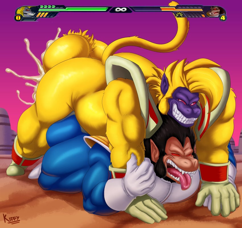 anthro anthro_on_anthro ape baby_(dragon_ball) cum cum_in_ass dominant_male domination dragon_ball dragon_ball_gt furry furry_only gameplay_mechanics gay kiffy_(artist) male/male male_only oozaru sex tagme vegeta