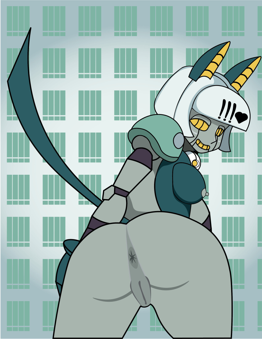 8ball9615 female looking_at_viewer robo-fortune robot robot_girl skullgirls smiling_at_viewer video_games