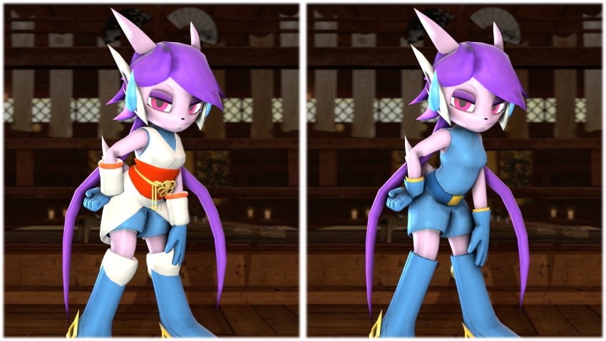 anthro aquatic_dragon dragon female female_protagonist freedom_planet freedom_planet_2 looking_at_viewer sash_lilac tbwinger92 video_games water_dragon