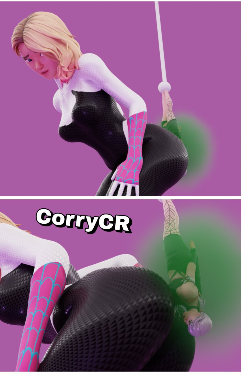 3d corrycr dominant_female fart fart_fetish farting farting_in_face fortnite giantess gwen_stacy marvel sabina_(fortnite) smelly sniffing sniffing_ass spider spider-gwen spider-man_(series) stinky torture