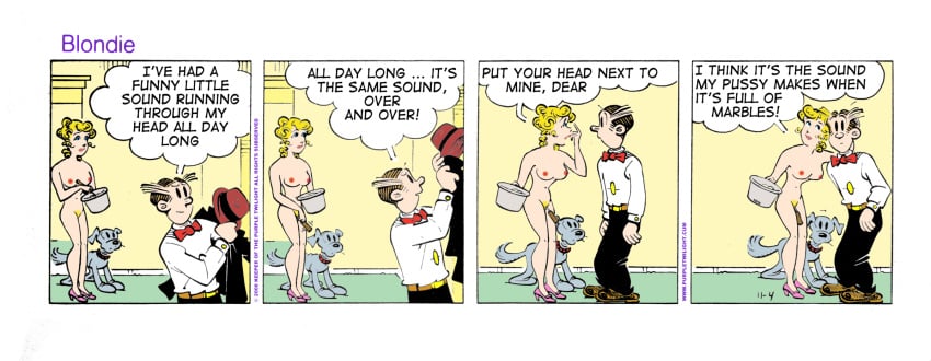 blondie_(comic) blondie_bumstead clothing comic_strip dagwood_bumstead edit female human tagme