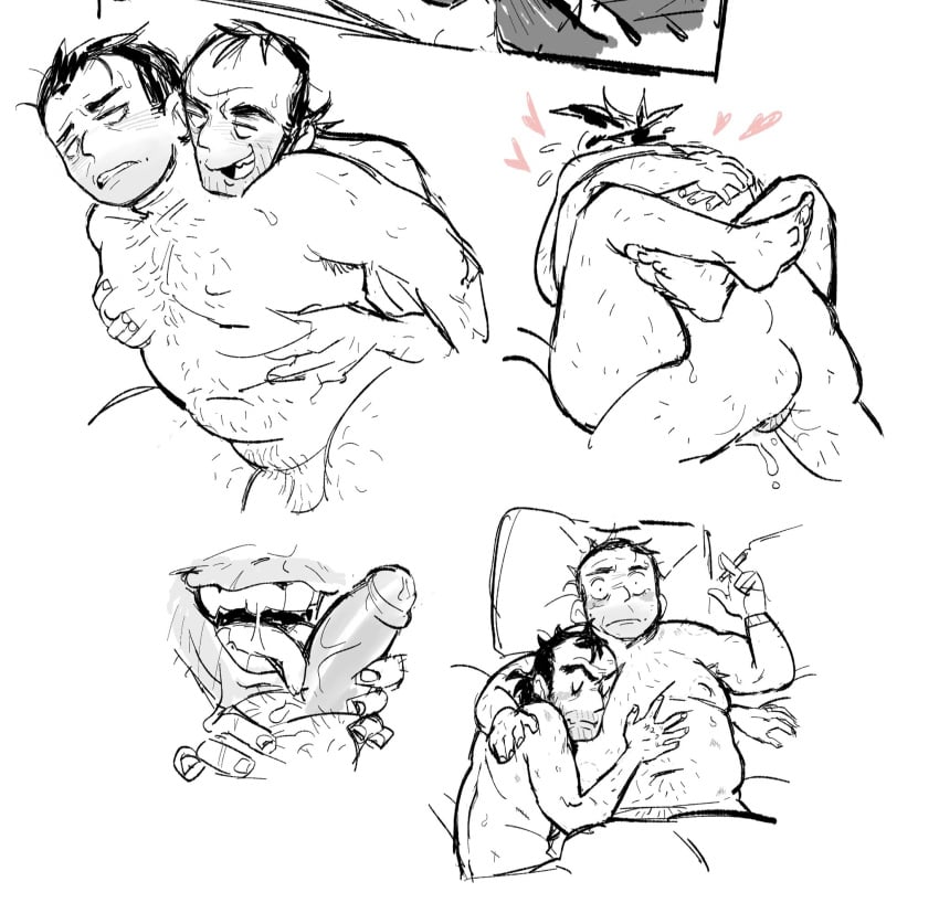 2boys balding cum fat gay grand_theft_auto grand_theft_auto_v hairy messy michael_de_santa post_nut_clarity scantyvitus sketch skinny trevor_philips uncircumcised yaoi