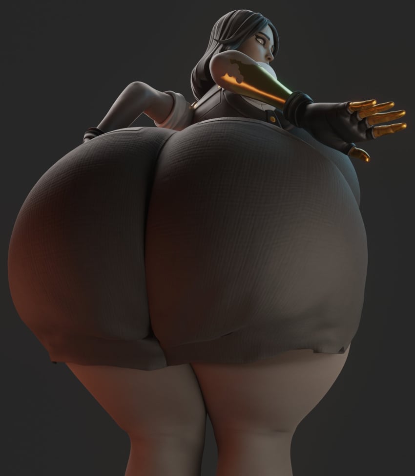 1girls 3d 3d_(artwork) apokailypseart ass big_ass big_breasts big_butt blind blind_eye breasts breasts_bigger_than_head commission female female_only fortnite fortnite:_battle_royale from_behind from_behind_position giantess height_difference huge_ass huge_breasts looking_at_viewer looking_down looking_down_at_viewer marigold_(fortnite) massive_ass massive_butt mini_giantess pov scar scar_across_eye solo solo_female solo_focus thick_thighs thighs video_game_character ych