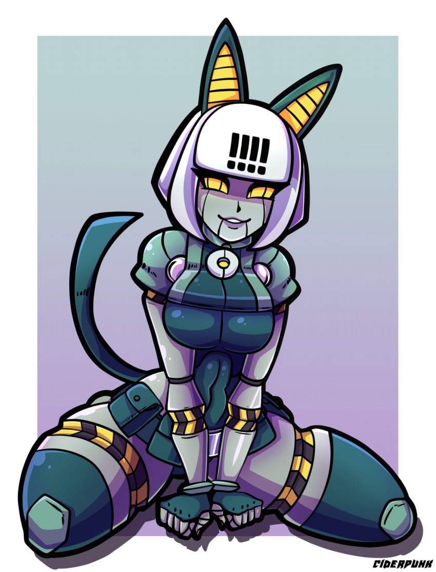 ciderpunk female looking_at_viewer robo-fortune robot robot_girl skullgirls video_games