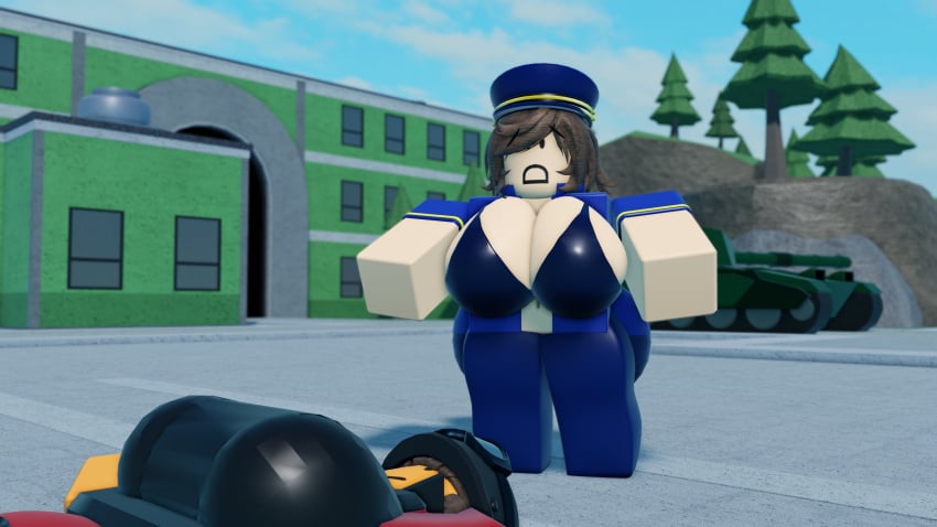 2girls 3d anarchy_rr34 black_bra commander_(tds) d: exposed_breasts laying_down looking_at_partner minigunner_(tds) redhotchillitea roblox roblox_game robloxian rule_63 tagme tower_defense_simulator