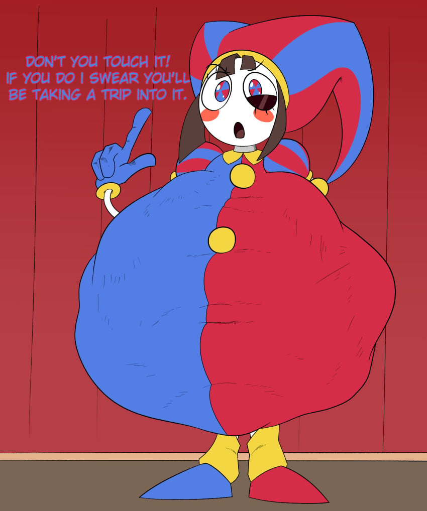 1girls 2023 2d 2d_(artwork) 2d_artwork ambiguous_prey belly big_belly clown clown_girl female_pred glitch_productions gooseworx hangrydemon huge_belly jester jester_cap jester_outfit makeup multiple_prey oral_vore pale_skin pomni pomni_(the_amazing_digital_circus) soft_vore stomach_bulge the_amazing_digital_circus vore vore_belly