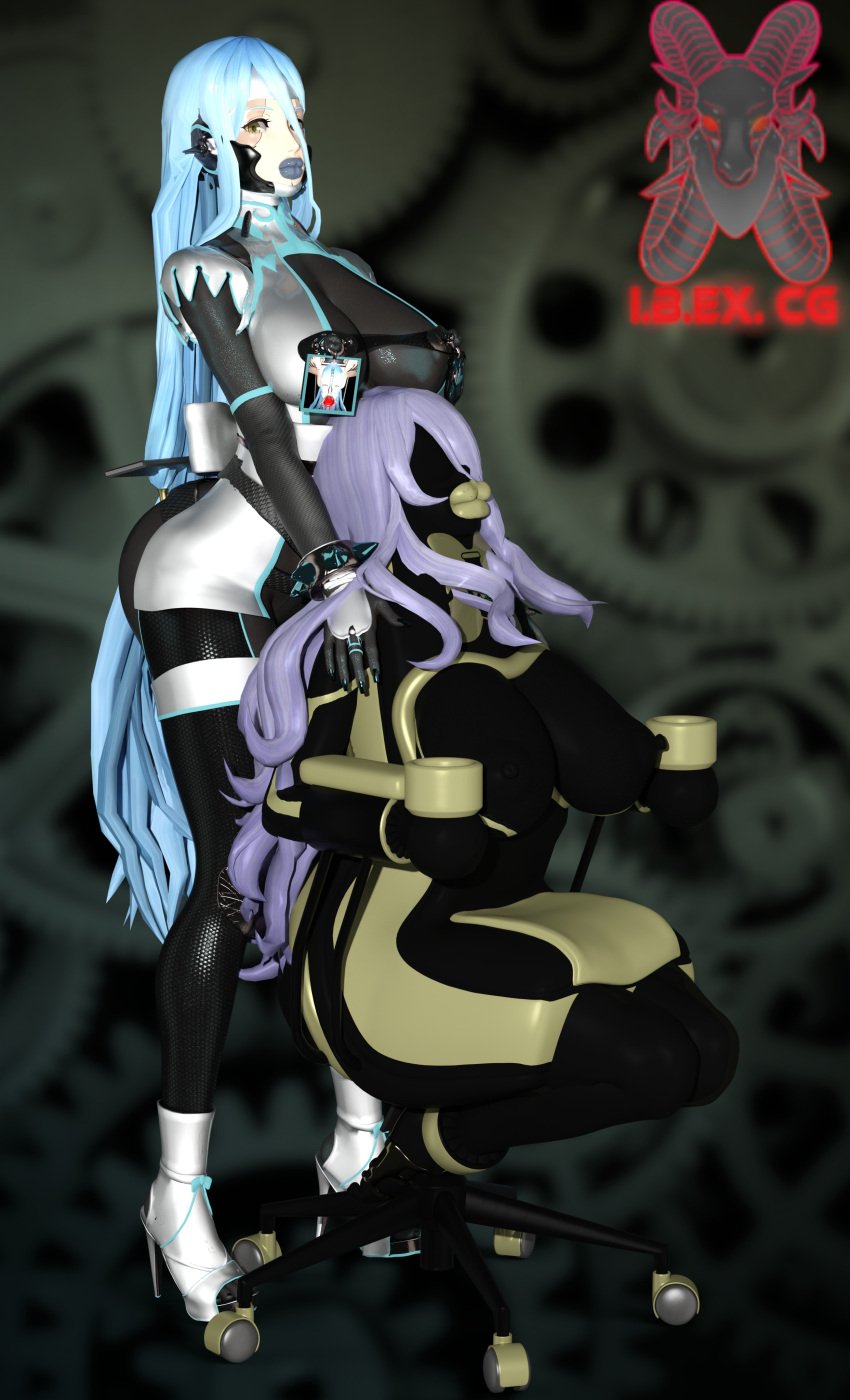 2girls 3d ass azura_(fire_emblem) big_ass bimbo body_modification bondage brainwashing breasts camilla_(fire_emblem) decordame_(ibex) drone droneification dronification female female_only femsub fire_emblem fire_emblem_fates full_body_suit furniture furniture_transformation gimp_suit grey_lips grey_lipstick high_heels ibex-cg large_breasts lipstick looking_at_viewer mind_control multiple_girls nintendo restrained shotoshinobi_(ibex) slave thick_lips very_long_hair yellow_eyes yellow_lips yellow_lipstick