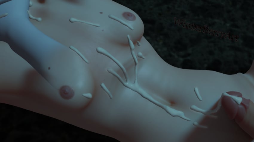 1futa 3d blonde_hair blue_eyes blush breasts choking cum cum_on_body cum_on_breasts cum_on_face cum_on_penis cum_on_self cum_on_stomach cum_on_upper_body disembodied_hand disembodied_hands futa_only futanari hands_on_neck mercy naked overwatch parking_garage penis rape strangling tears winterberryart