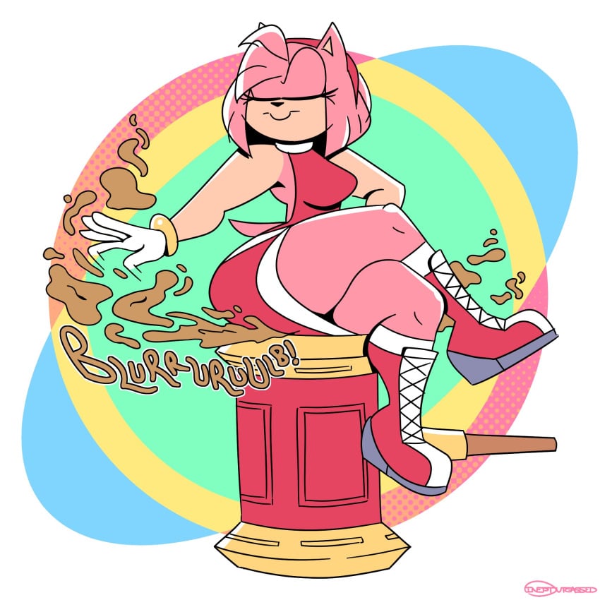 amy_rose breasts closed_eyes fart fart_fetish female fur gas gassy hammer hand_on_hip hedgehog ineptoutcast ineptoutgassed sega sonic_(series) tagme thick_thighs video_games wide_hips