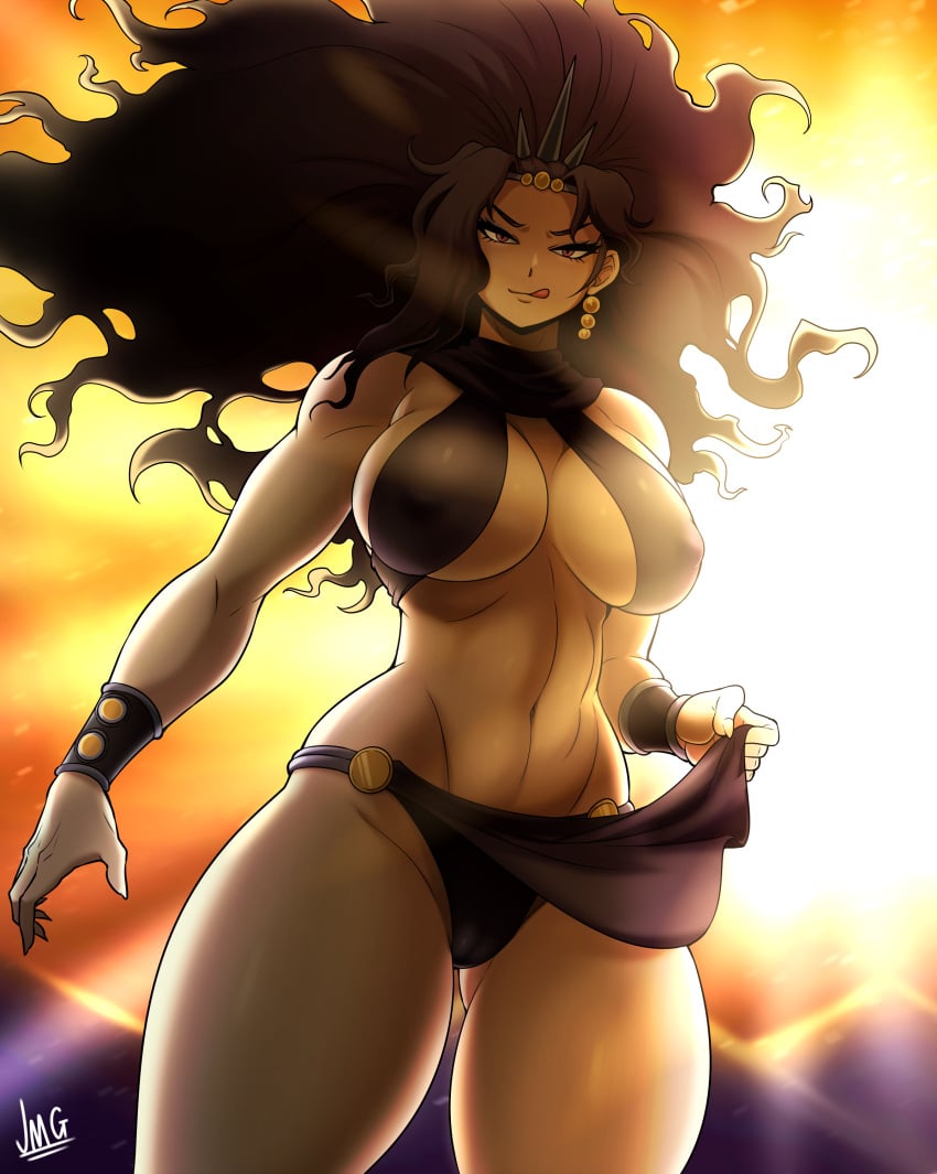 1girls battle_tendency big_breasts breasts cowboy_shot curvy curvy_figure female female_only horns hourglass_figure humanoid jmg jojo's_bizarre_adventure kars large_breasts licking_lips light-skinned_female light_skin loincloth long_hair looking_at_viewer nipple_bulge nipples nipples_visible_through_clothing old_art pelvic_curtain pillar_men posing purple_hair rule_63 shounen_jump solo thick_thighs thighs thunder_thighs toned tongue_out villainess voluptuous wide_hips