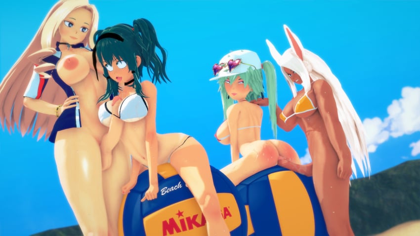 2futas 2girls 3d adult_swim eight69 erection female female_bakugou female_deku female_to_futa futa_on_female futanari futanari_transformation human izuku_midoriya katsuki_bakugou koikatsu l miruko mount_lady multiple_girls my_hero_academia nipples nude paizuri penis rule_63 rumi_usagiyama self_upload titfuck titjob toonami yuu_takeyama