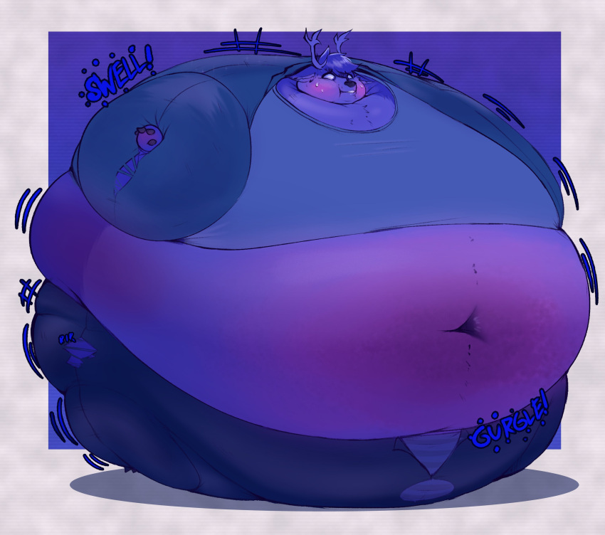 blueberry_inflation fruityshork spherical_inflation sunken_head sunken_limbs thick_thighs wide_hips