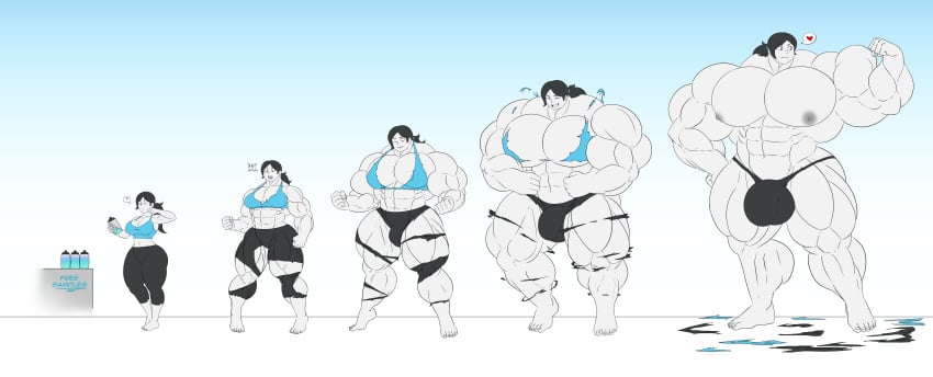 1futa 1girls barefoot feet female female_focus ftm_transformation futanari giant huge_cock huge_muscles hyper hyper_muscles modezombie muscle_growth muscles muscular muscular_female muscular_male nintendo rule_63 solo solo_female solo_focus tagme transformation transformation_sequence wii_fit wii_fit_trainer