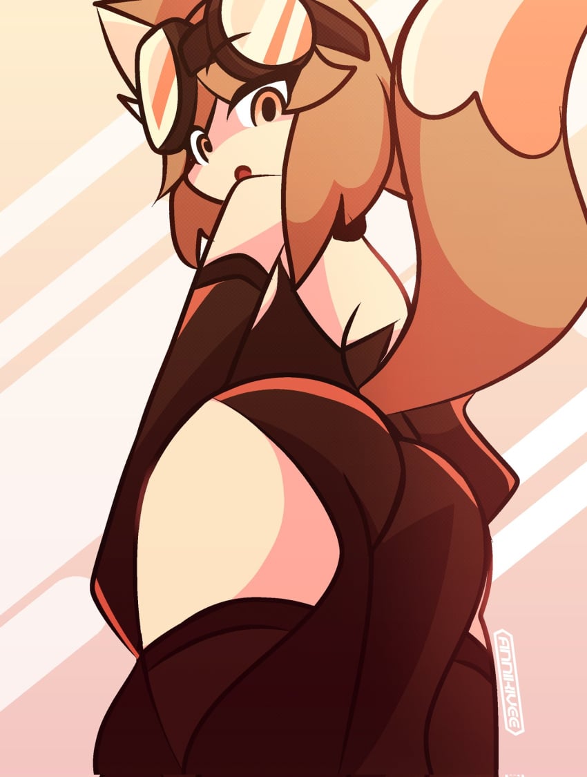 anniki_vee ass cathie_(rivergravidade) curvy furry rivergravidade tagme thick_ass tight_clothes tight_clothing