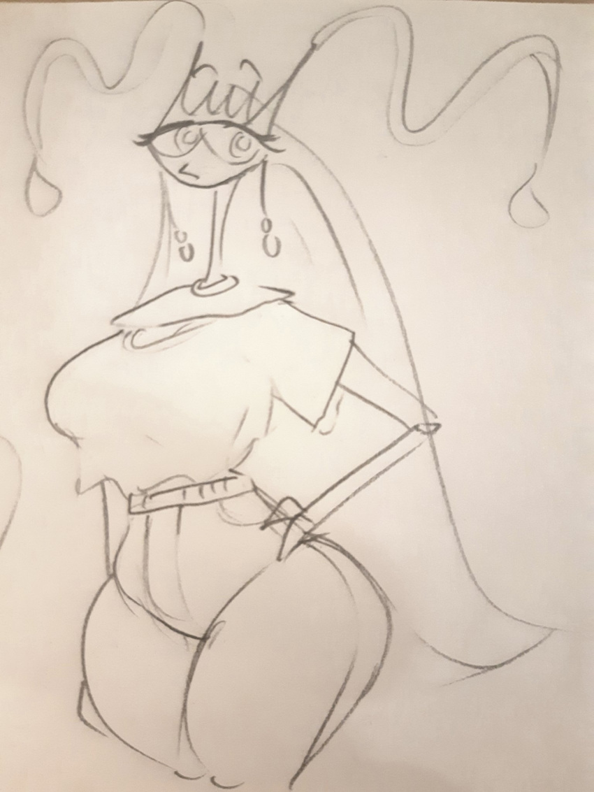 big_breasts blahblah866 breasts female no_humans pheromosa pok&eacute;mon_(species) pokemon pokemon_(species) thick_thighs wide_hips